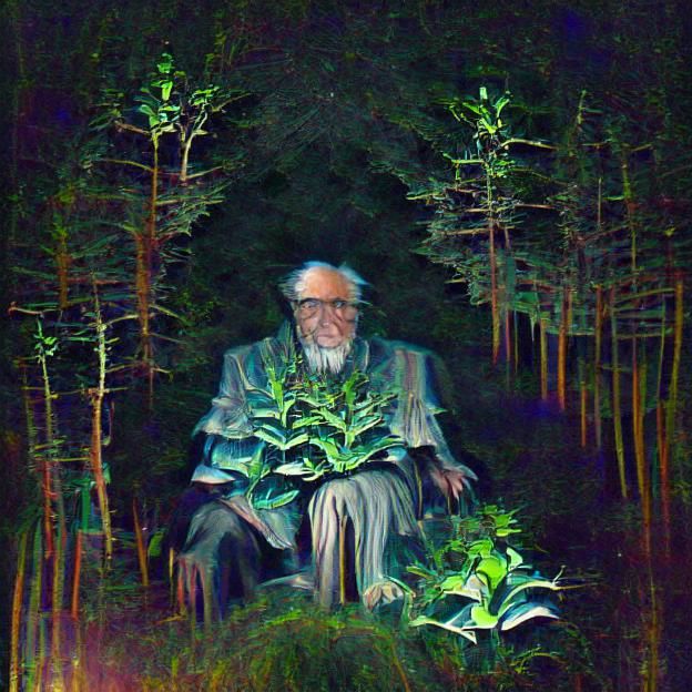 Forest Sage at Nightfall