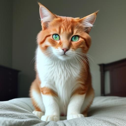 Red Cat Reincarnation: Cinematic Bedroom Portrait