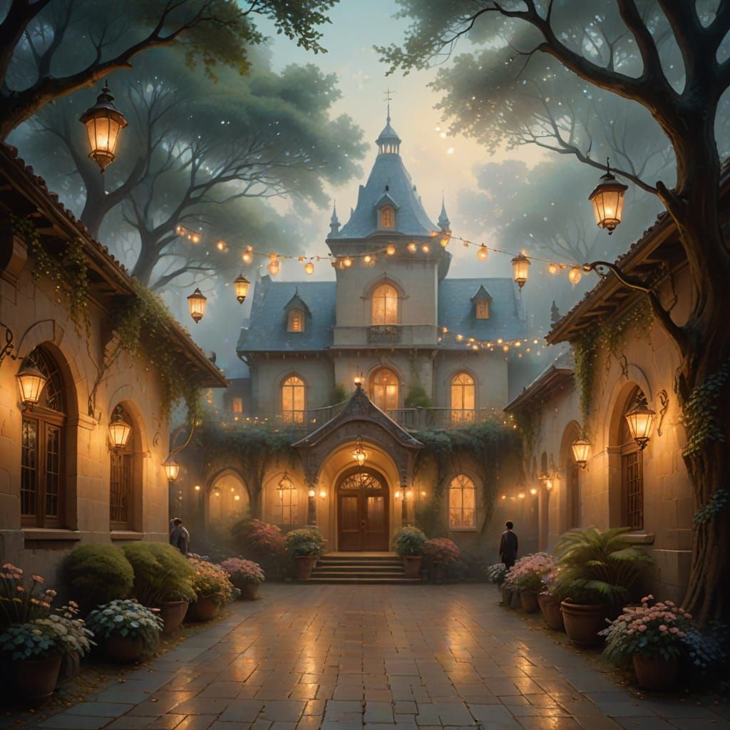 Whispers in the Golden Mist of a Mystical Academy