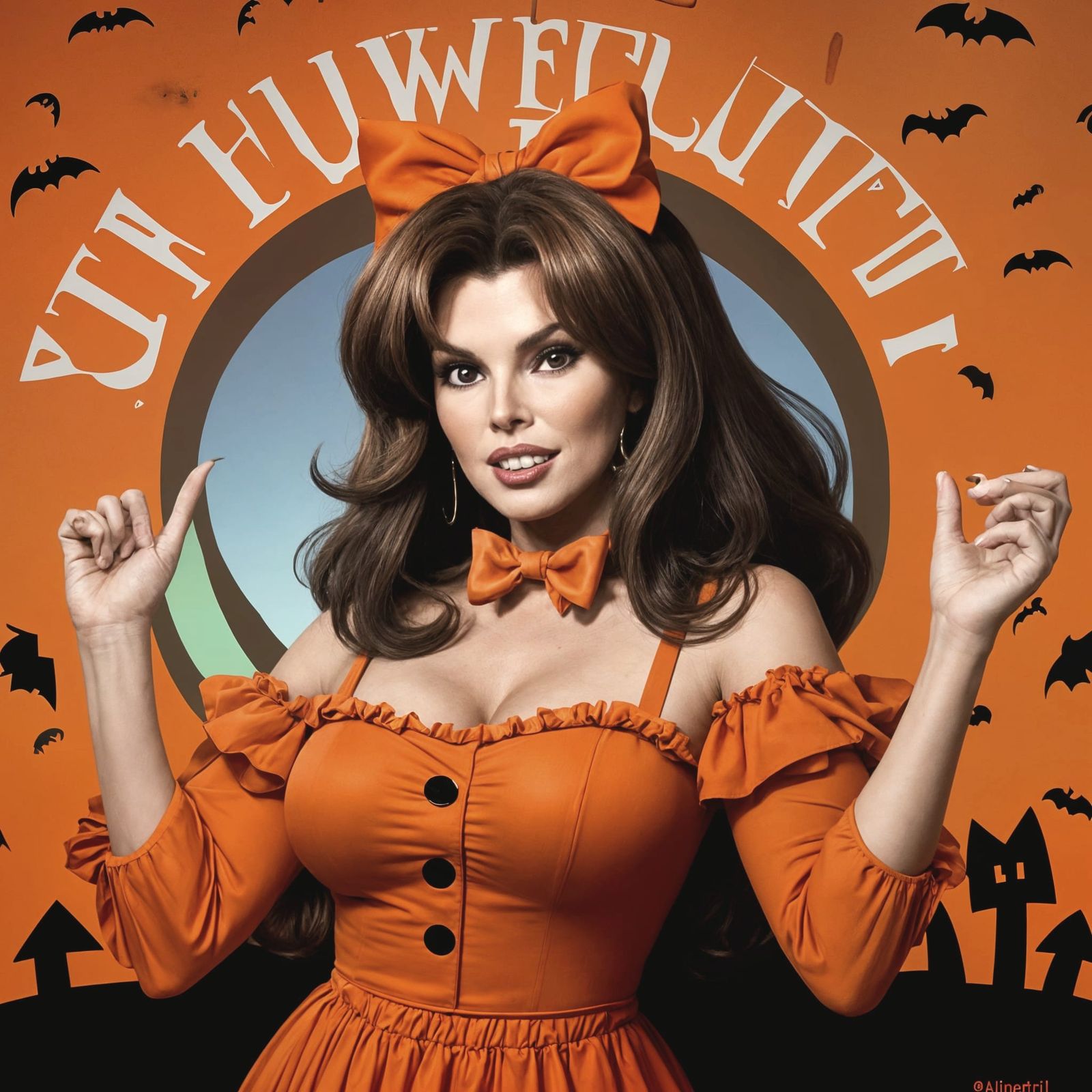 Raquel Welch Attends a Halloween Party