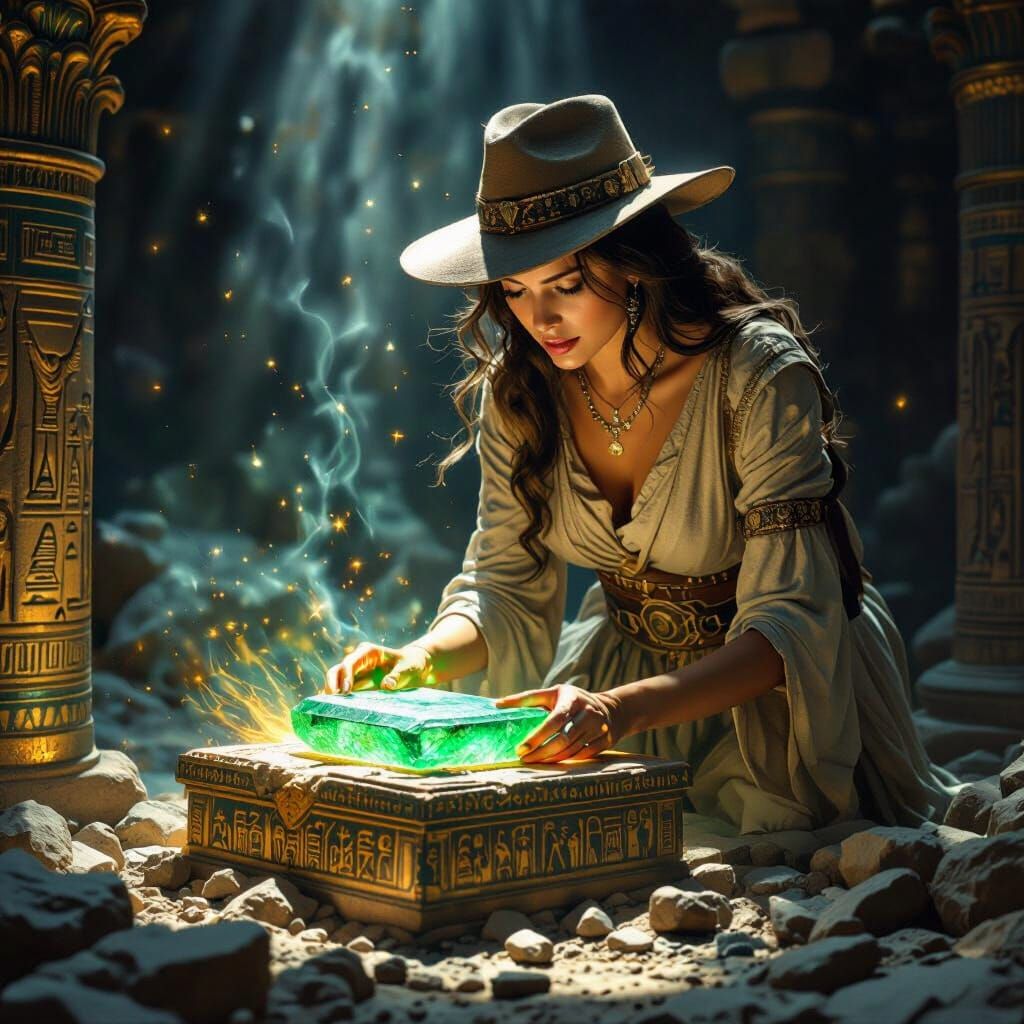 Archaeologist Unearths Emerald Tablet in Ancient Greek Templ...