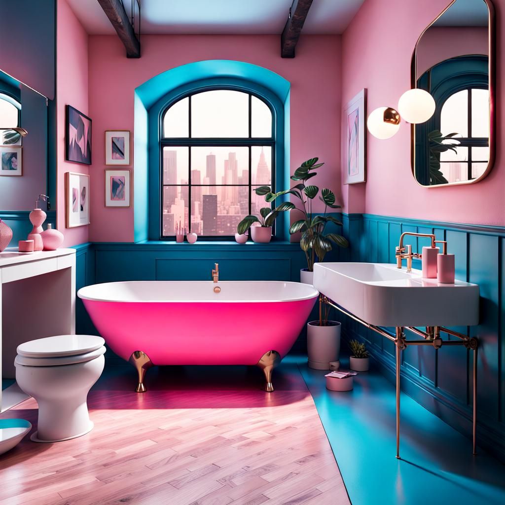 Hostel Concept Art (Bathroom)