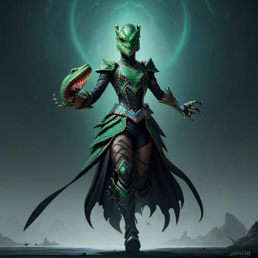 Alligator Princess Kamen Rider, Fantasy Concept Art