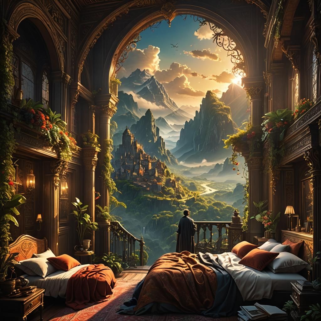 Grateful Morning Light: A Digital Matte Painting