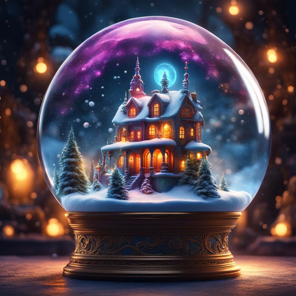 Universe Inside Snowglobe: Fantasy Concept Art
