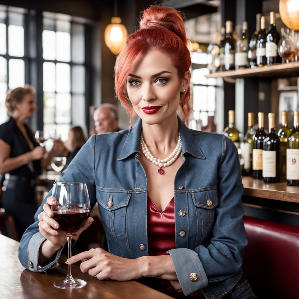 Sophisticated Woman Engaging in Intergenerational Conversati...