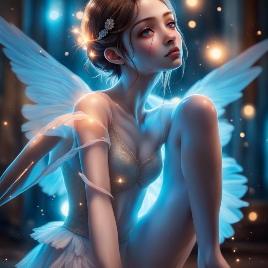 Anime Ballerina Pirouette in Dynamic Lighting