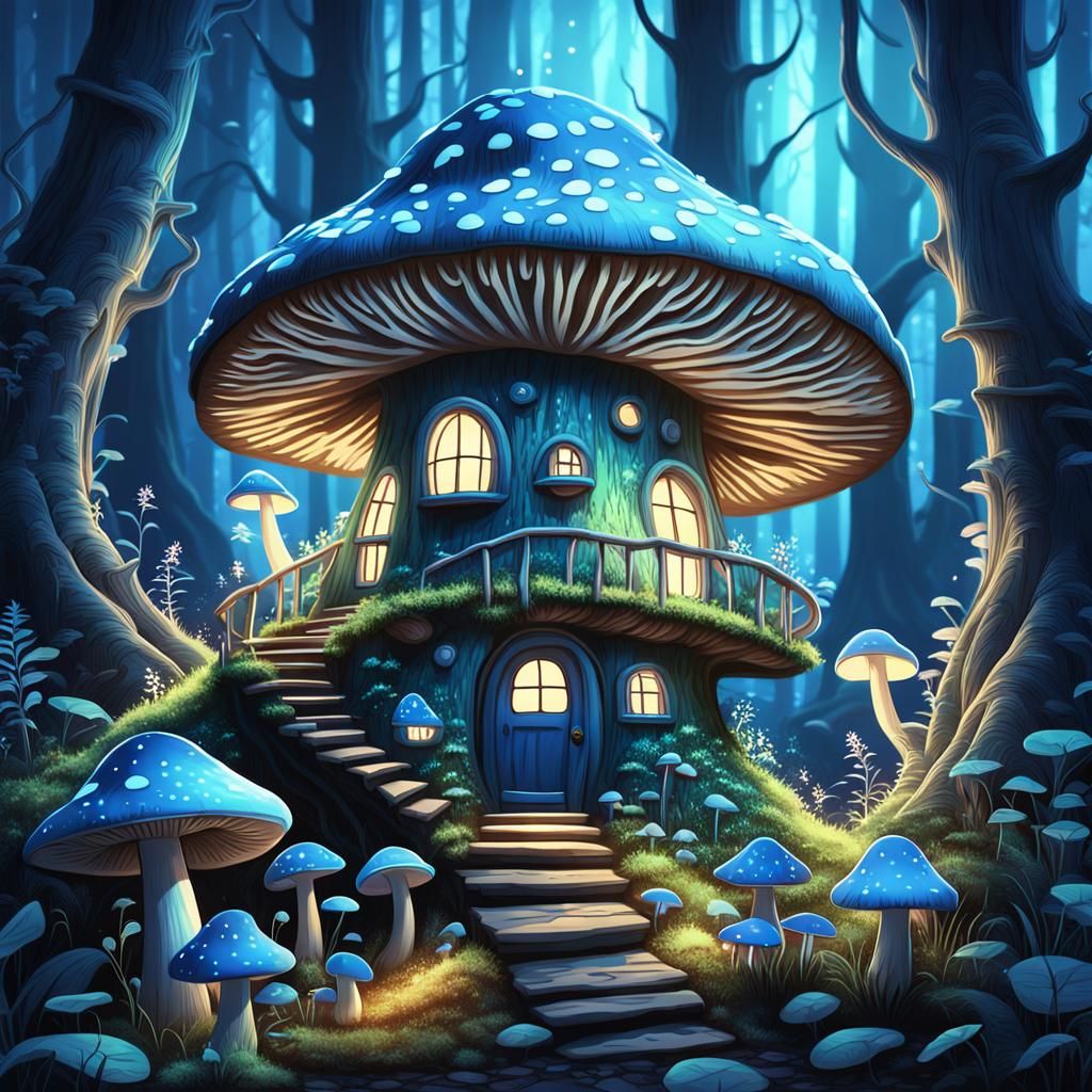 A fairy mushroom house