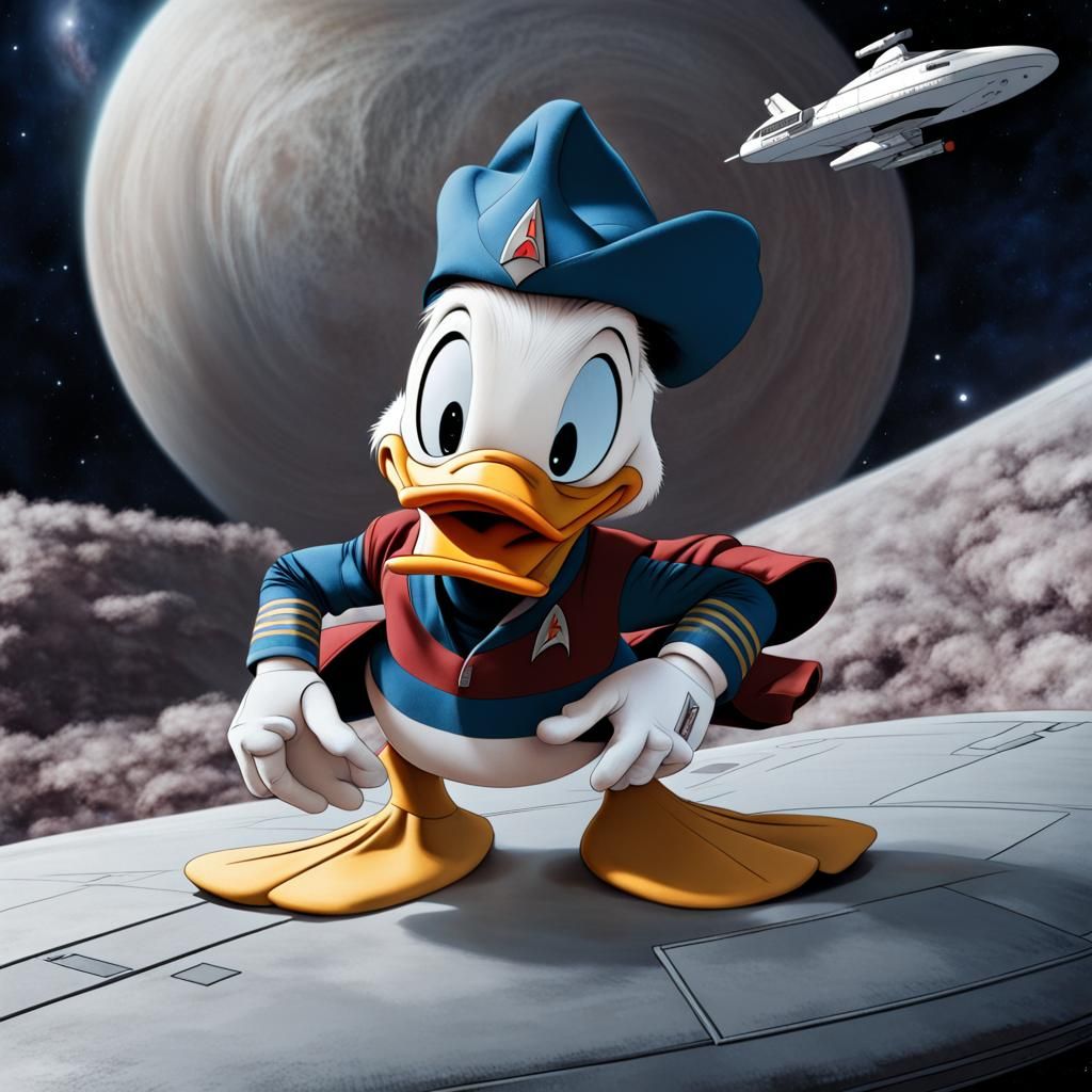 Donald Duck as Star Trek Character