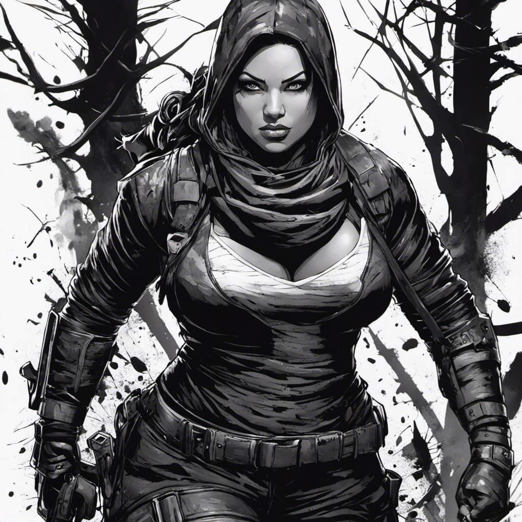 Female assassin, Braille