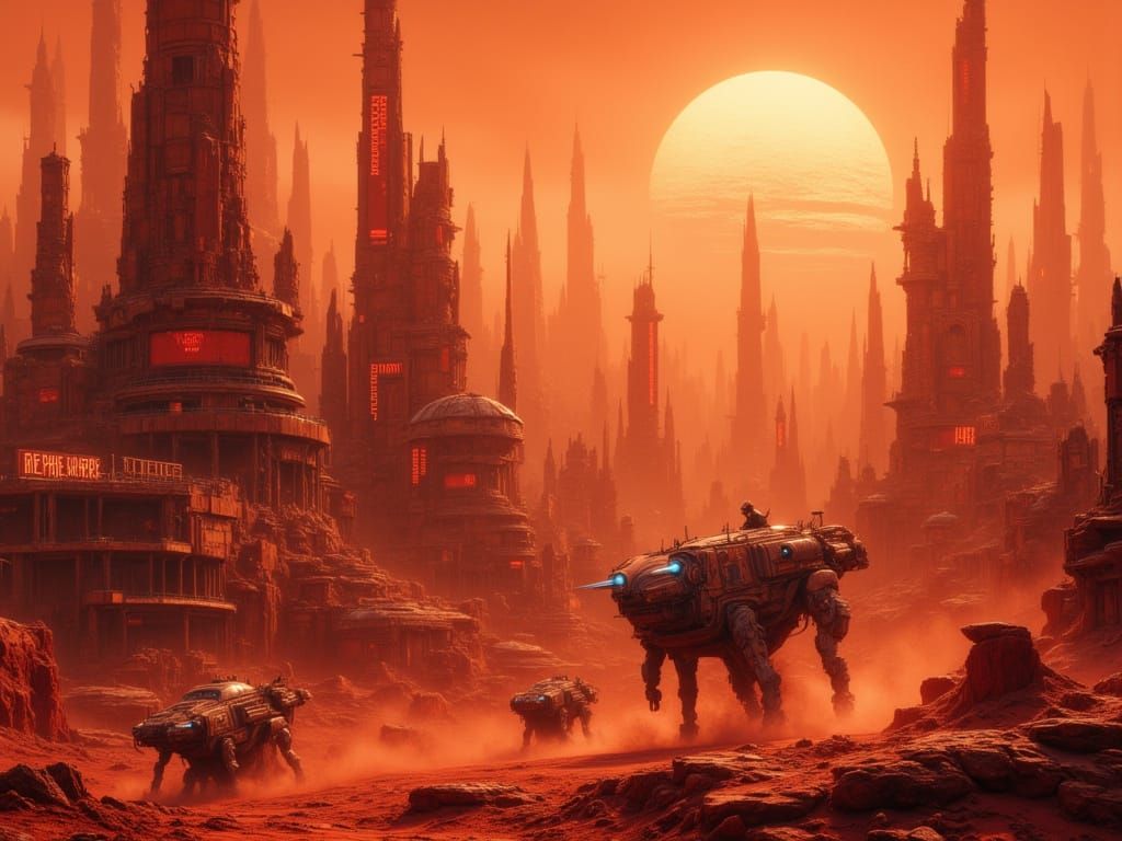 Mars. Mega-City One.