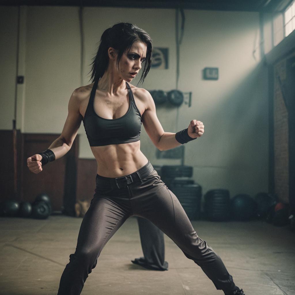 Vampiric Emo Woman Learns Martial Arts