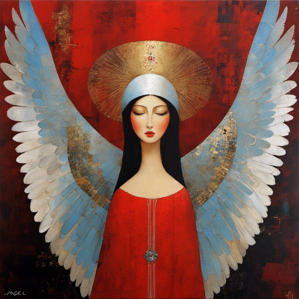 Ethereal Angel in Renaissance Style