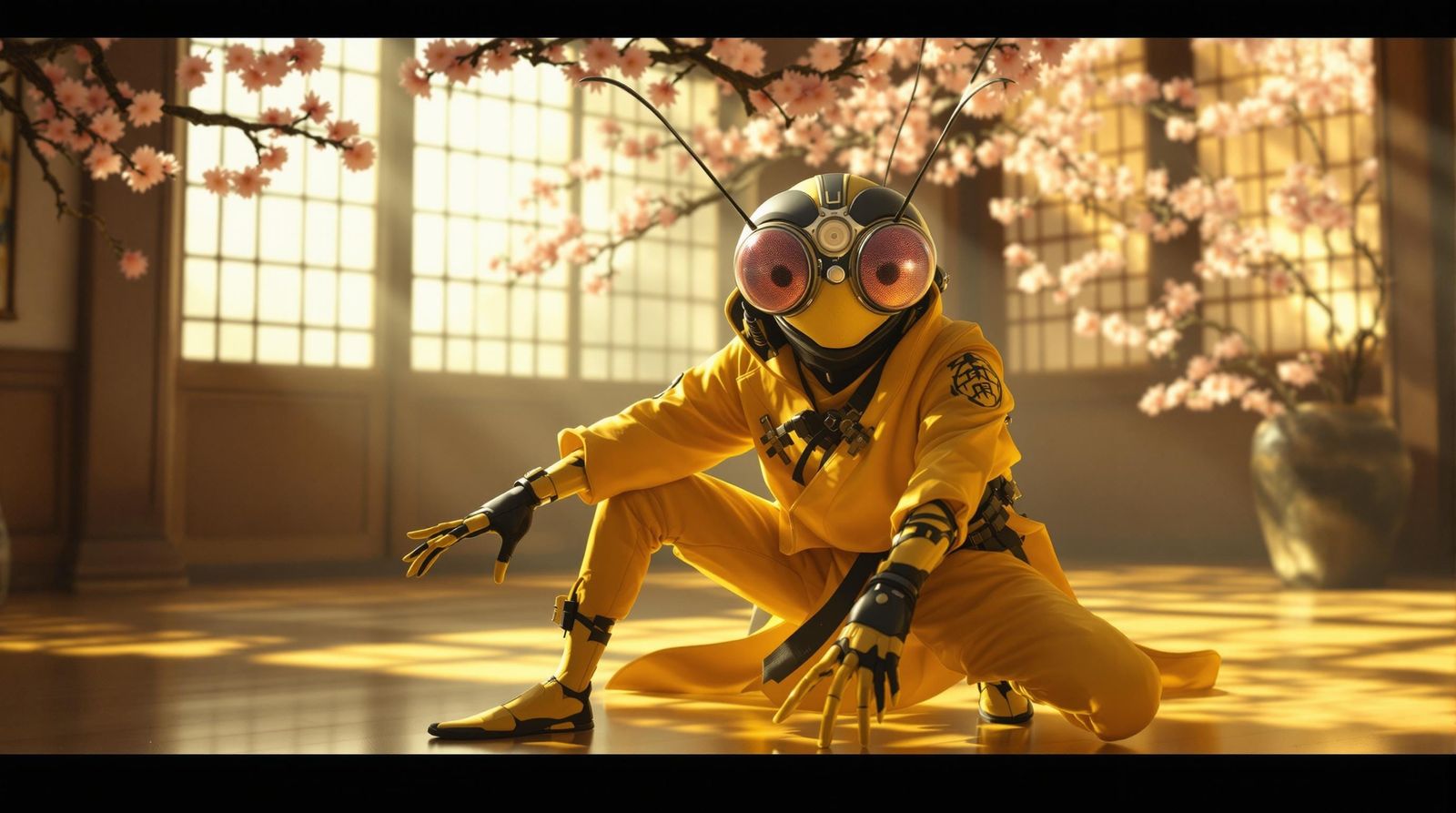 Steampunk Ninja Flea in Sunny Dojo