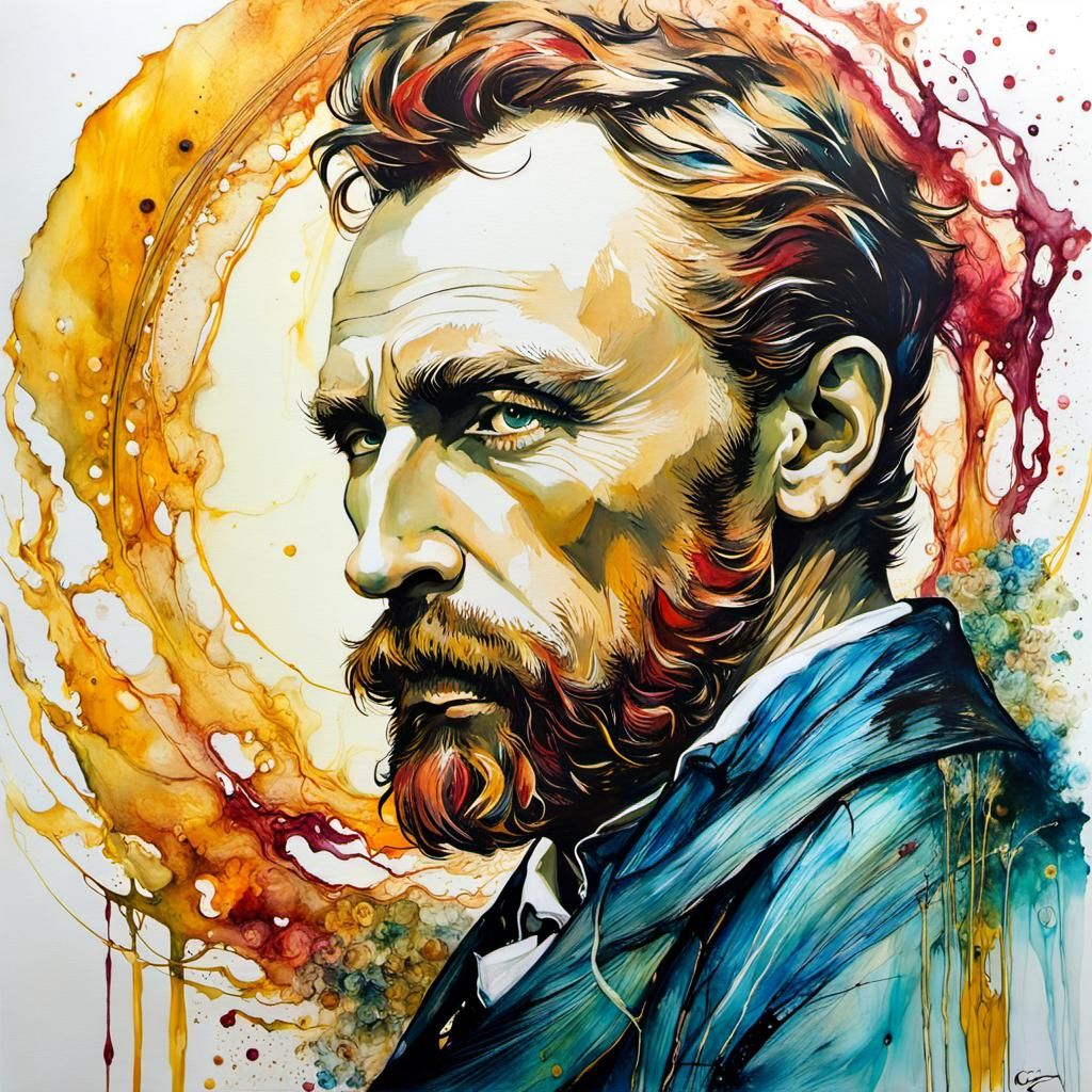 Expressive Encaustic Figure Painting in Post-Impressionist S...