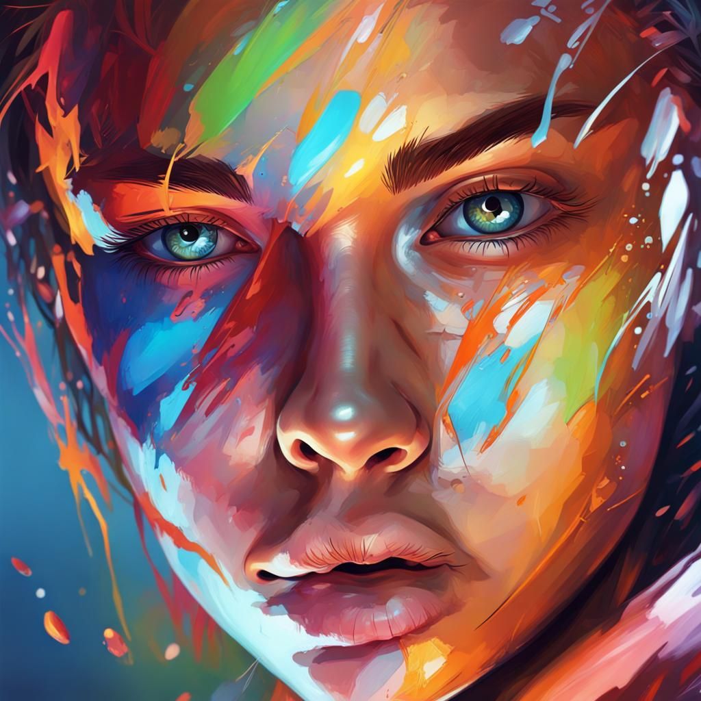 Hyperrealistic Portrait with Dramatic Lighting