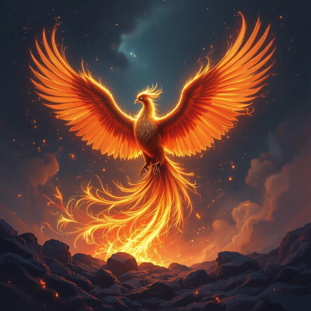 Phoenix Rising: Epic Fantasy Art
