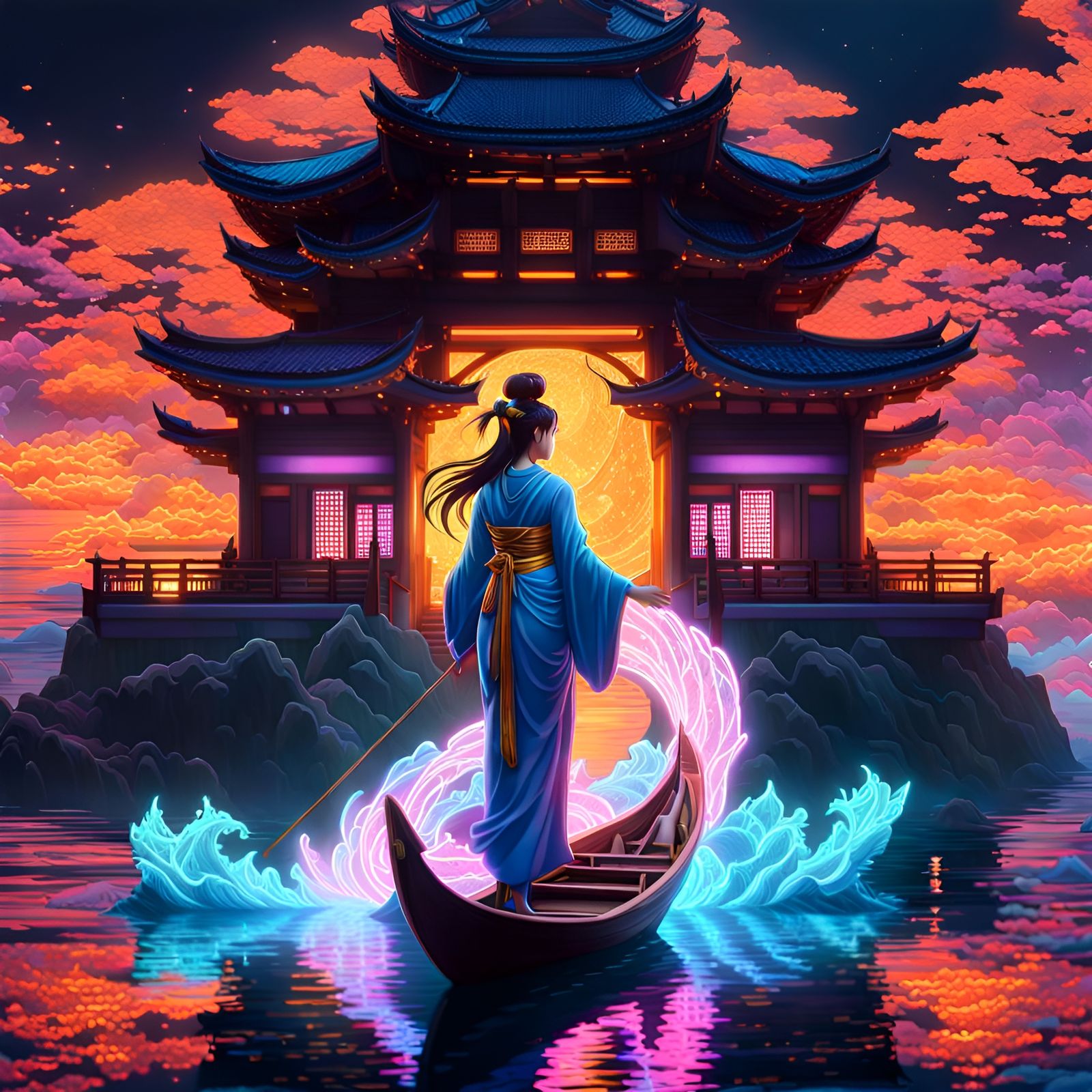 Traveling the Serene Vapor Waves.