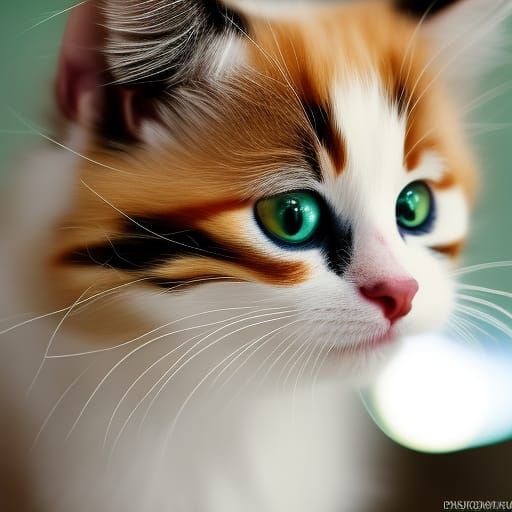 Calico Kitten: Professional Photography with Bokeh