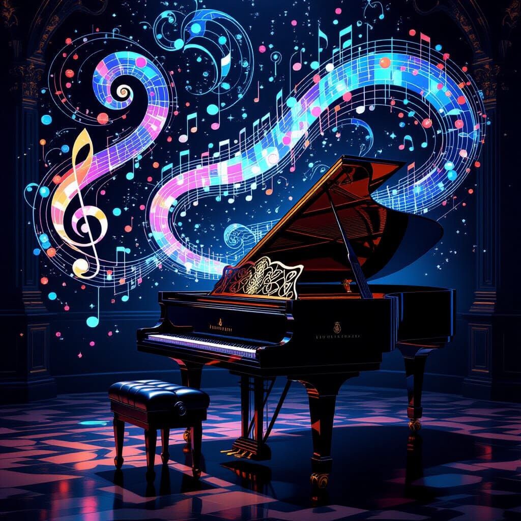 Haunting Melody: Abstract Music Patterns in Sophisticated Ro...