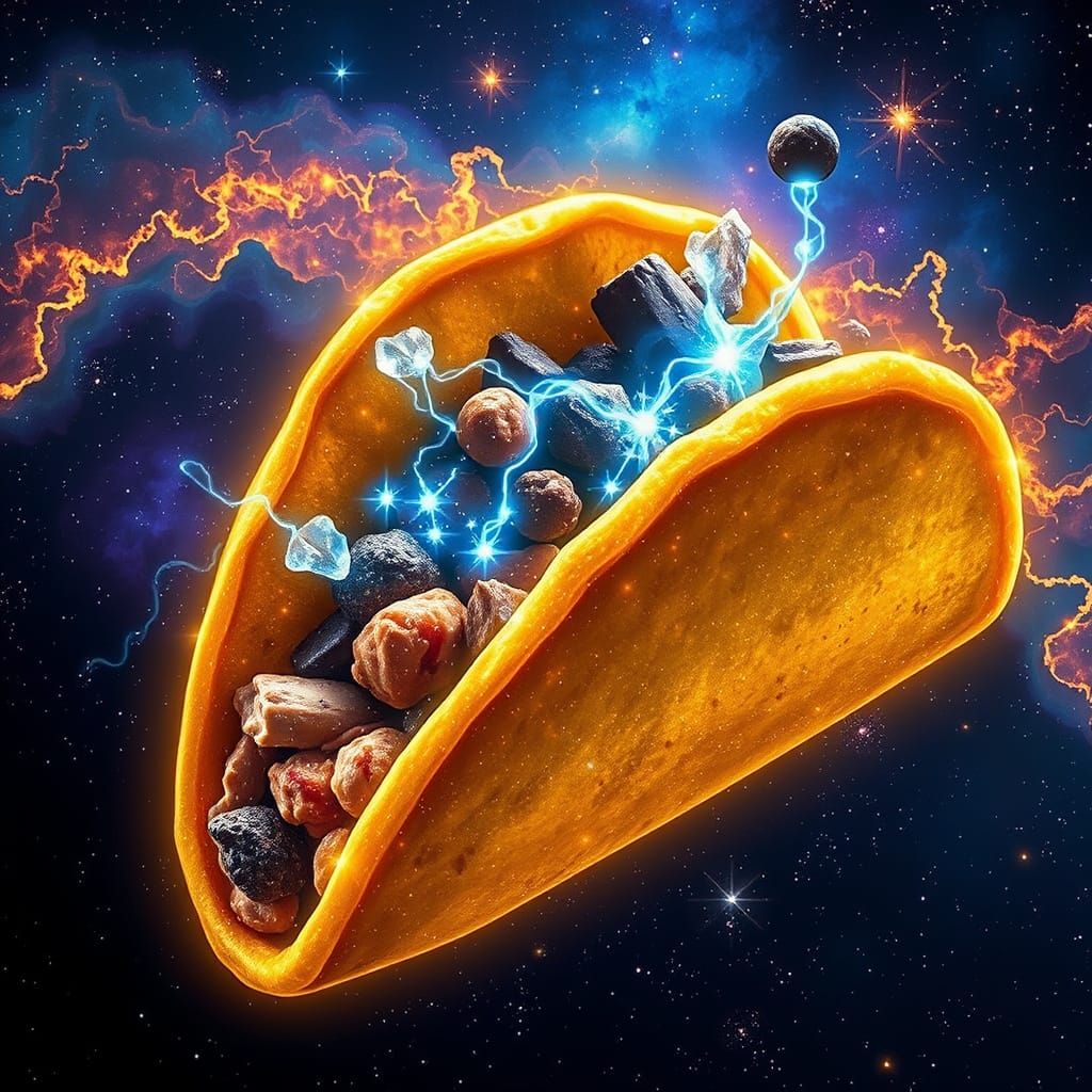 Cosmic Taco: A Celestial Feast in Space