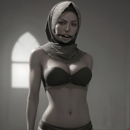 Detailed Image of Person in Hijab and Scarf