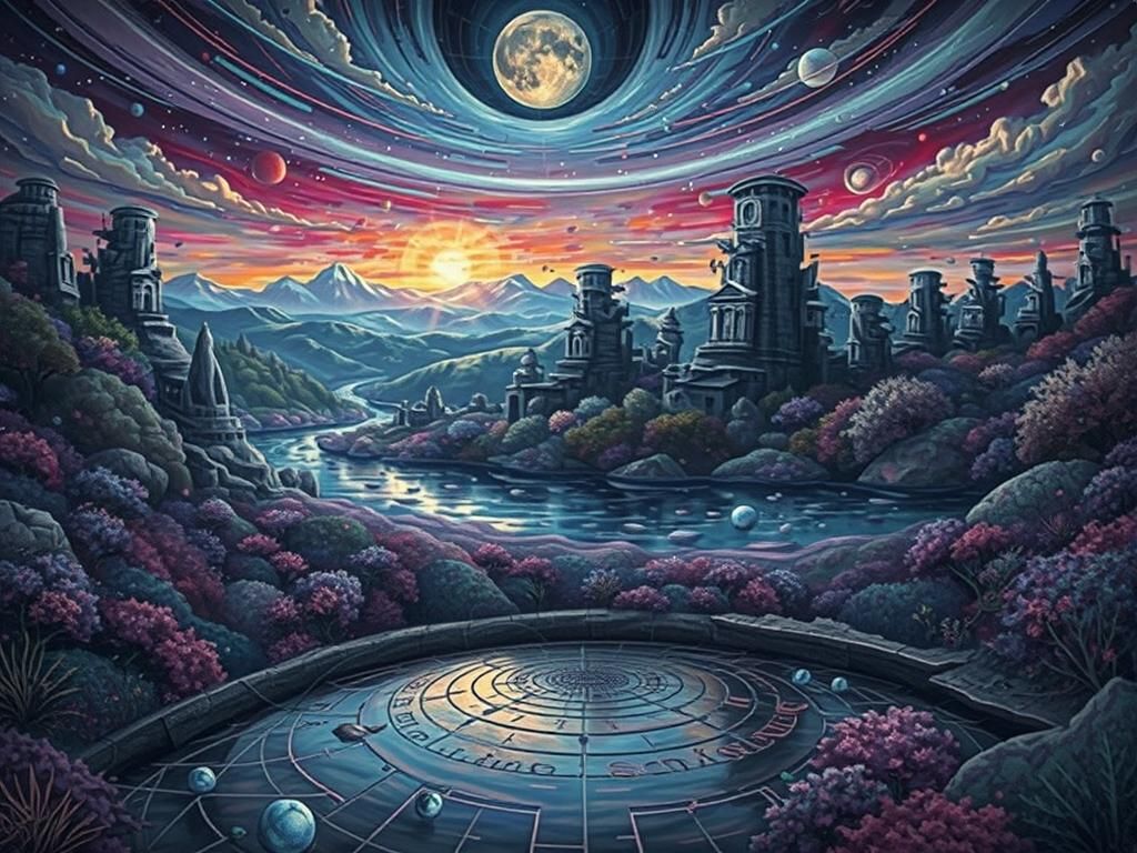 Cosmic Eye: Holographic Astral Illustration in 8K