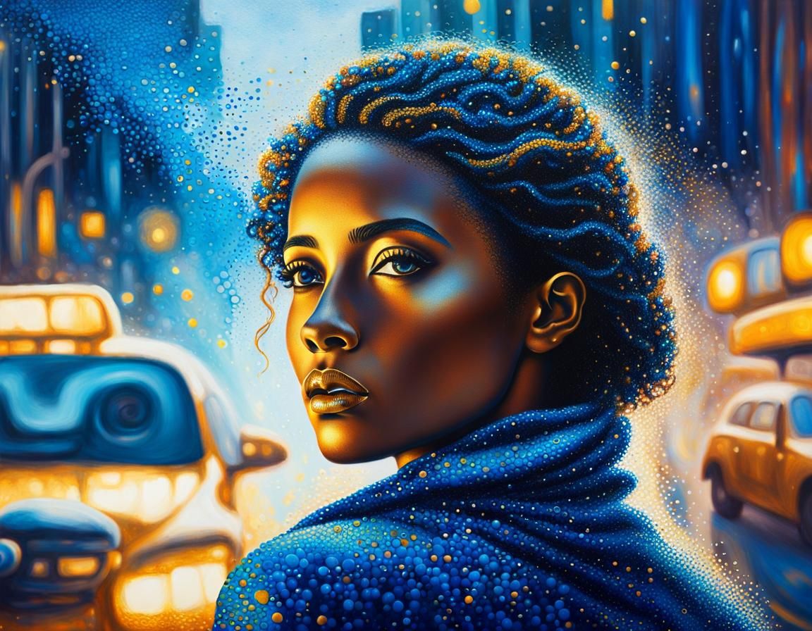 Blue portrait from New York...