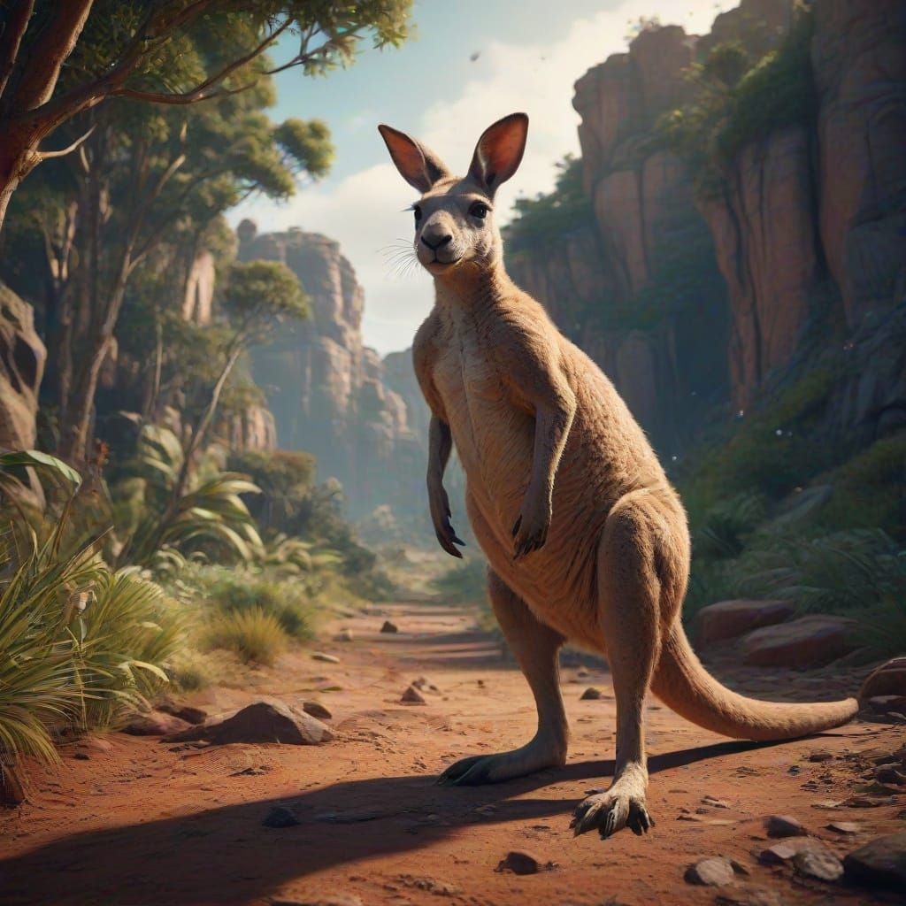 Fantastical Kangaroo Art for World Kangaroo Day