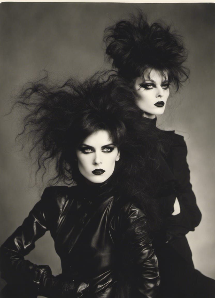 1980s Dark Wave Fashion Photo