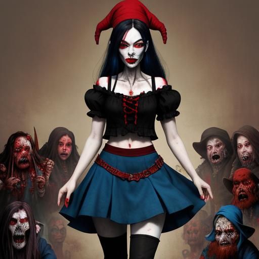 Zombie Snow White and Undead Dwarf Army