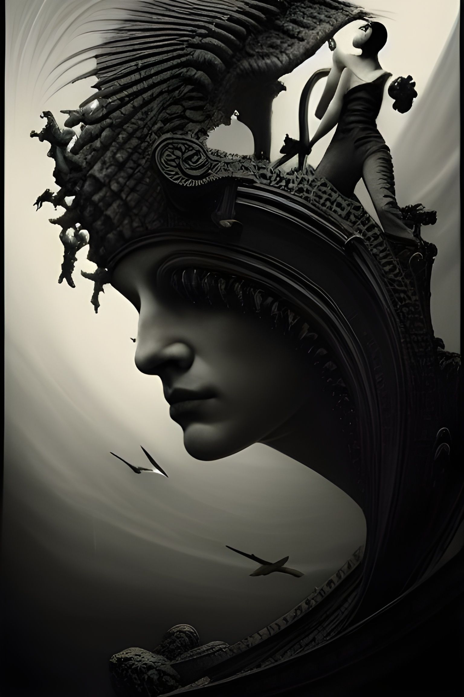 Choice in Cyberpunk Style, Inspired by Doré