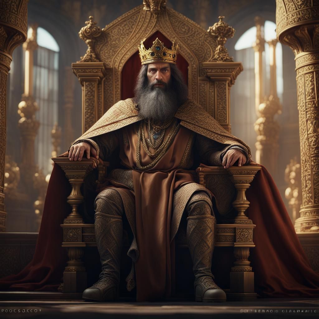 King Solomon Portrait in Cinematic Lighting