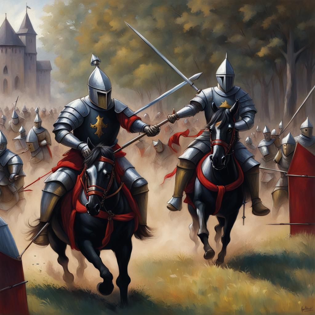 Sinister Medieval Knights Jousting Tournament