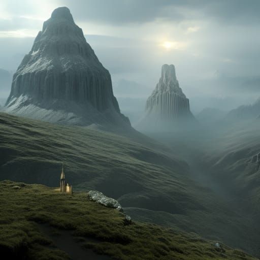Epic Norse Gods in Digital Matte Painting