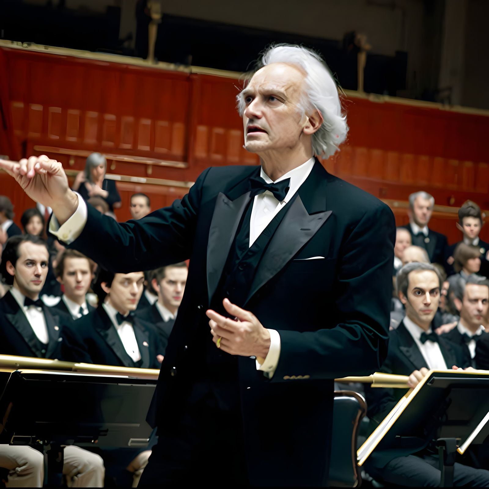 Vintage Black and White Portrait of Maestro Toscanini