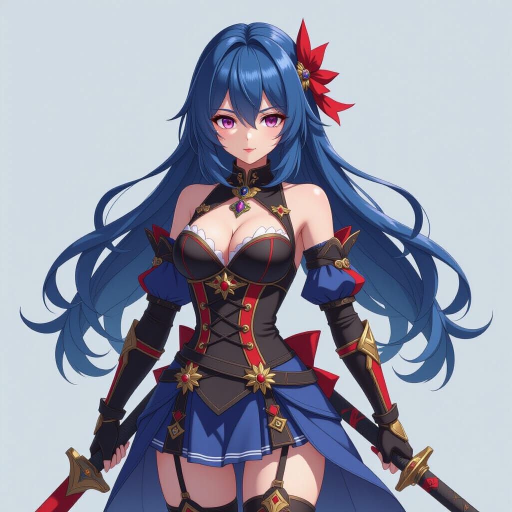 Anime 3D Art Inspired by WLOP and Genshin Impact