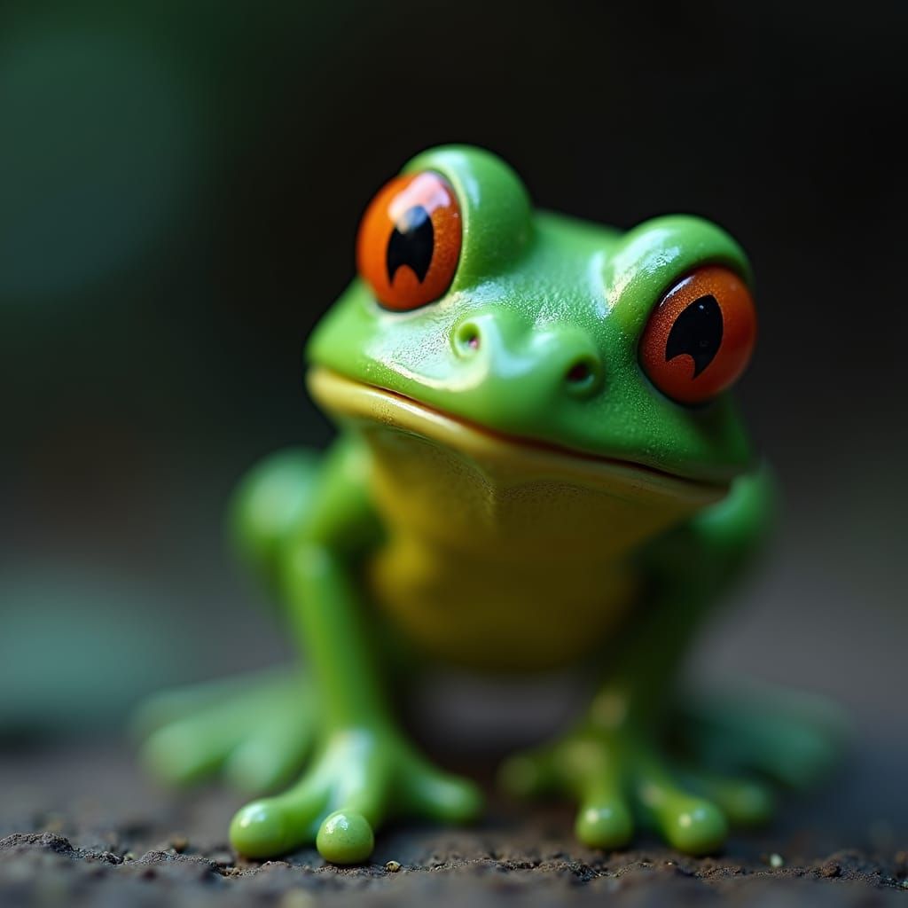 Hyperrealistic Pepe the Frog Action Figure