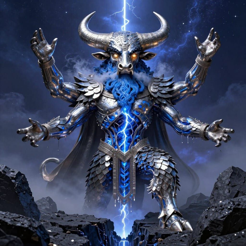 Gugalanna Celestial Storm Sovereign of Galena and Lapis