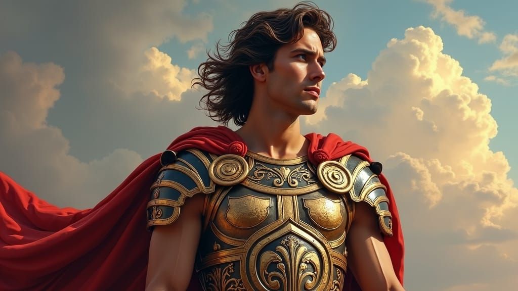 Alexander the Great Portrait in Victorian Style