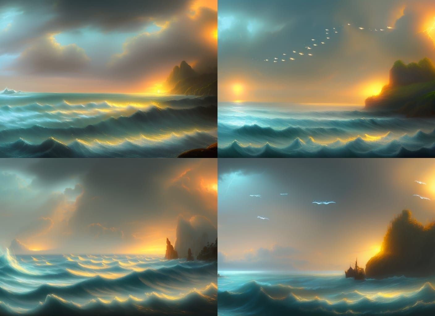 Ocean Landscape Matte Painting in Unreal Engine 5