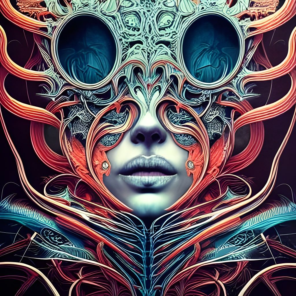 Biomechanical Symmetrical Landscape in Cinematic Style