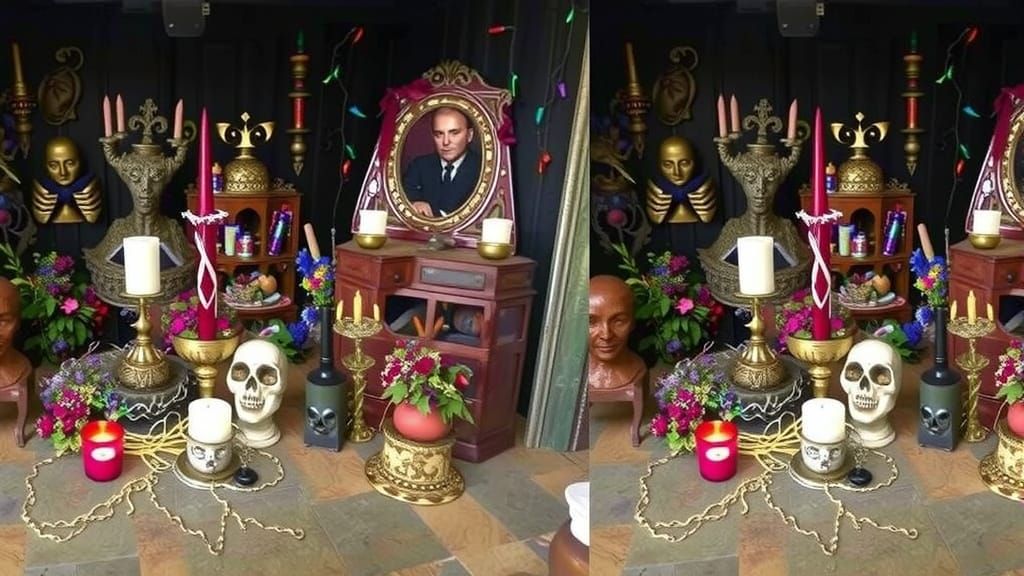 Voodoo Altar in New Orleans Style