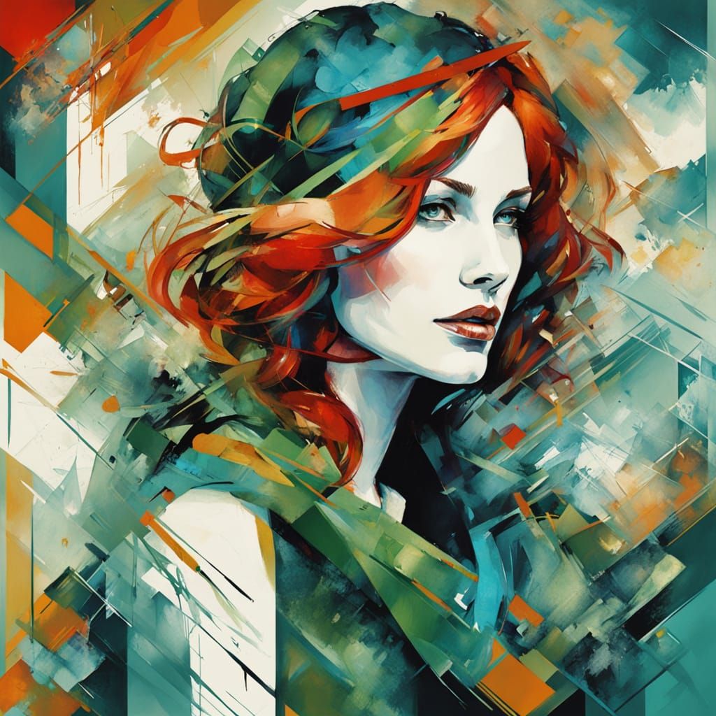 Oil painting portrait