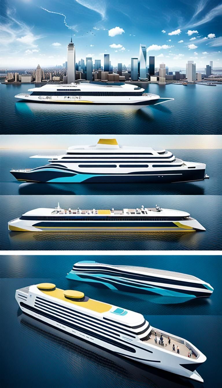 Futuristic AI Ferry Service Company