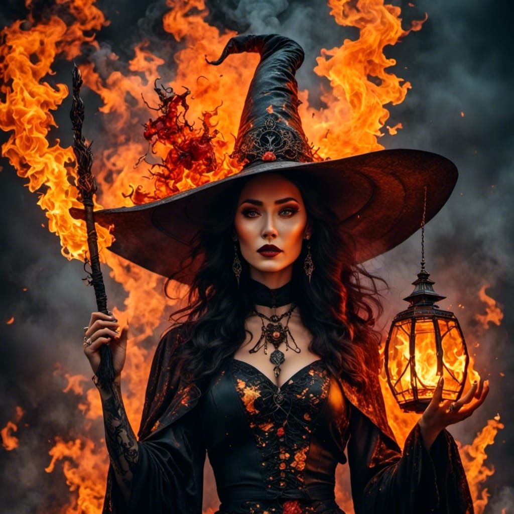 Asian Android in Witching Hour, Sci-Fi Art