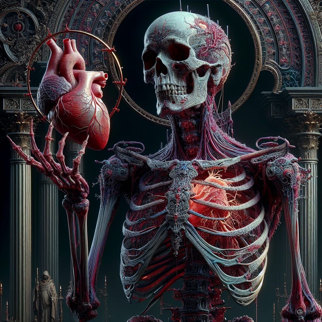 Skeleton with Heart: Fantasy Concept Art