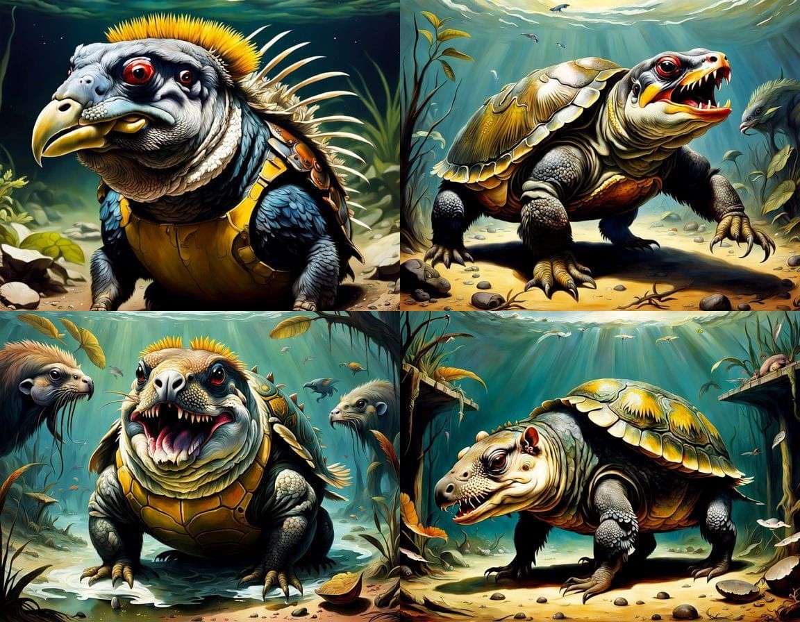 Horrific Mutant Creature in a Brazilian Lush Nightmare