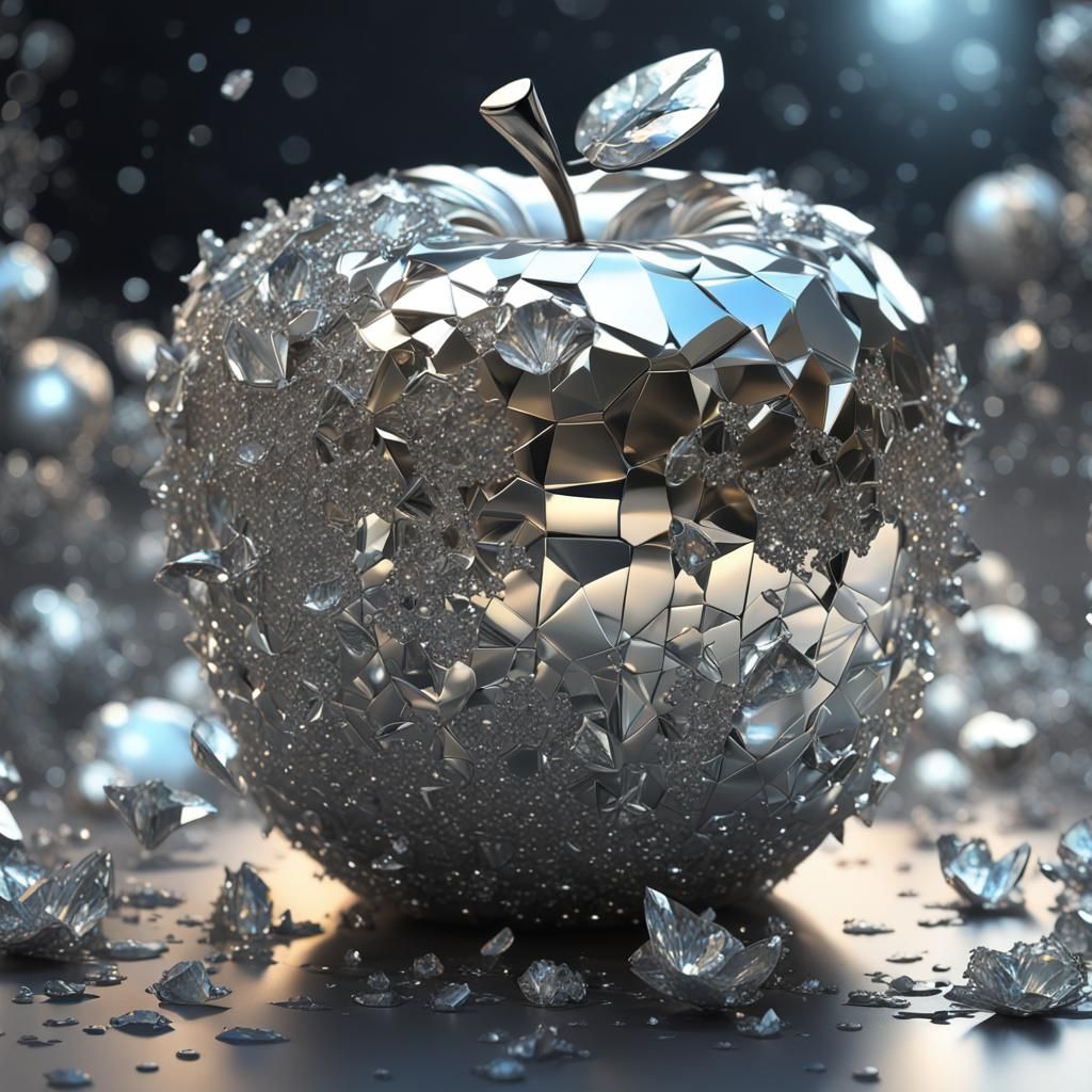 Cracked apple