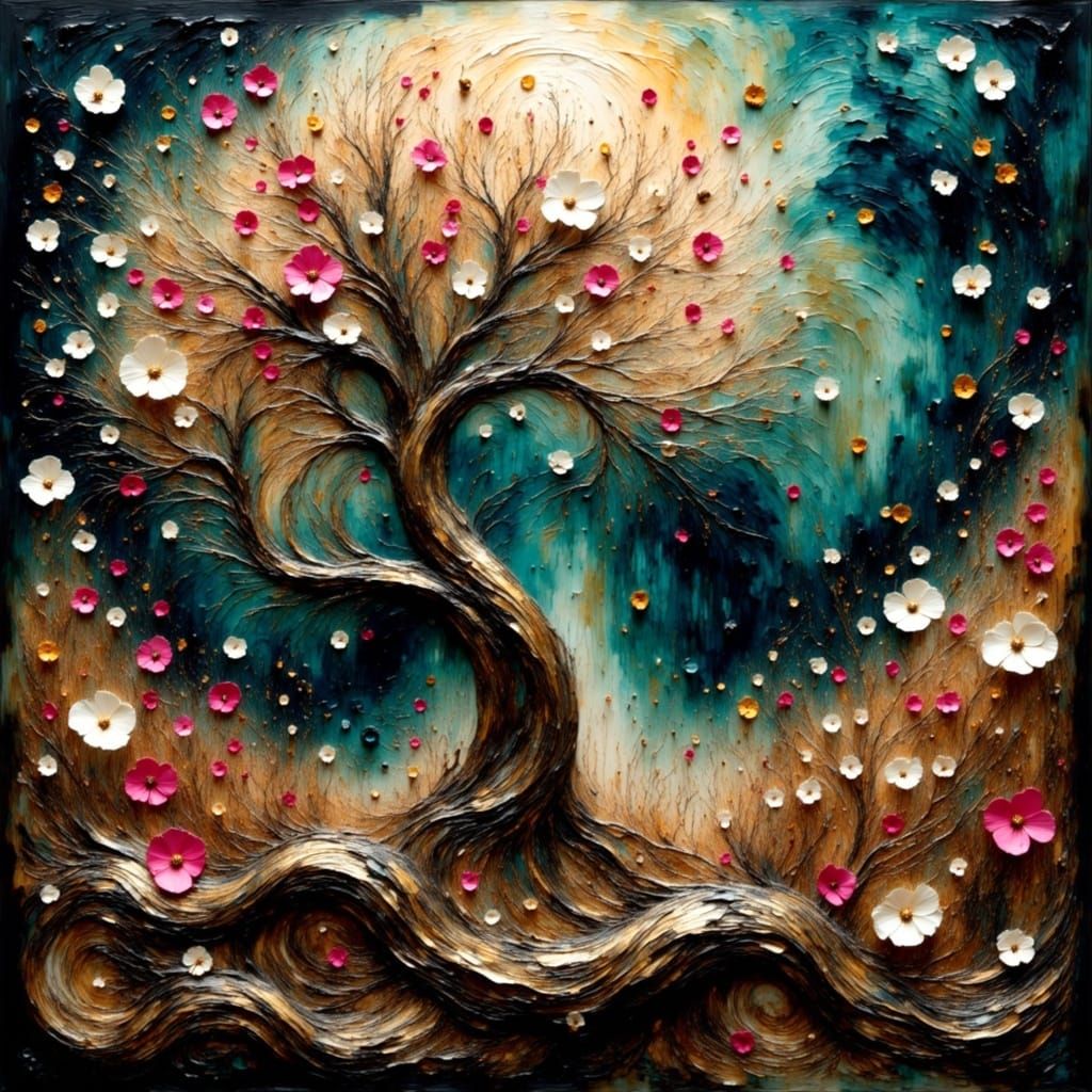 Ethereal Landscape in Oil Painting Style